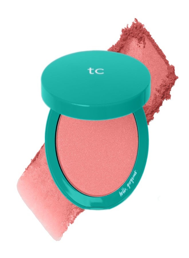 Thrive Causemetics Dream Chaser Reviving Powder Blush, Moisturizing Blush Makeup Essential with Vitamin E for Women, Long Lasting, Lightweight Face Makeup, Vegan, Shade Destinae (Coral Shimmer)